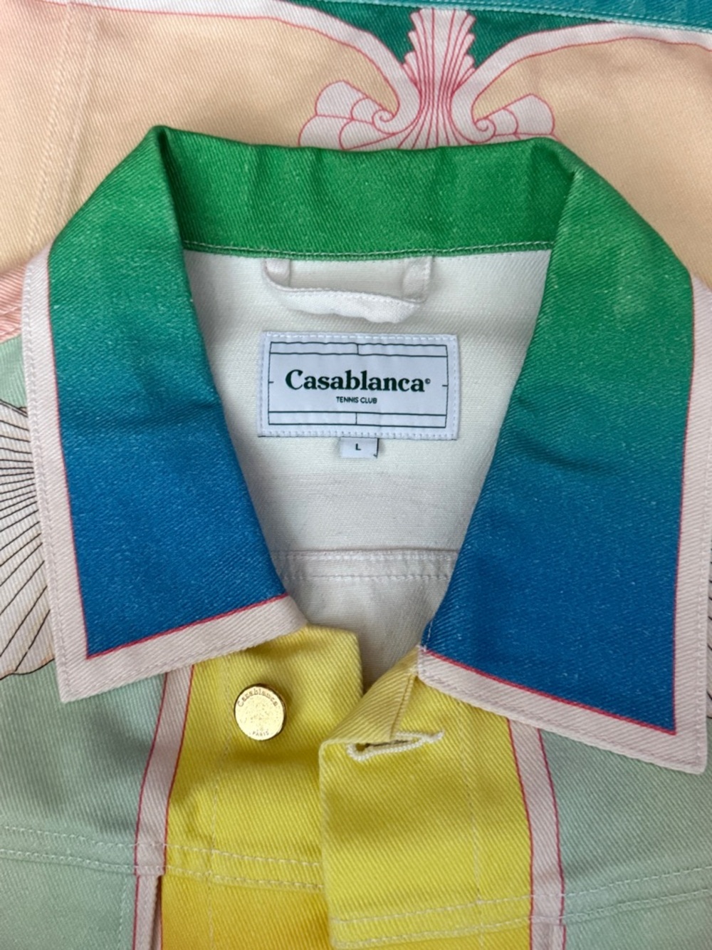 100% Authentic Casablanca Men’s Lucid Dreams Tie-Dye Jacket - Picture 3 of 4